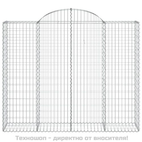 Дъговидна габионна кошница 200x50x160/180 см поцинковано желязо