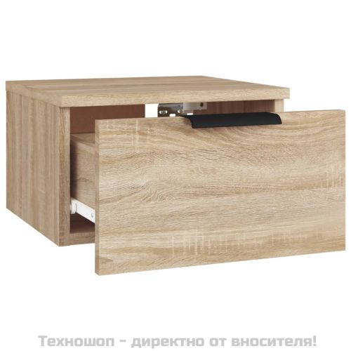 Нощно шкафче за стенен монтаж, сонома дъб, 34x30x20 см