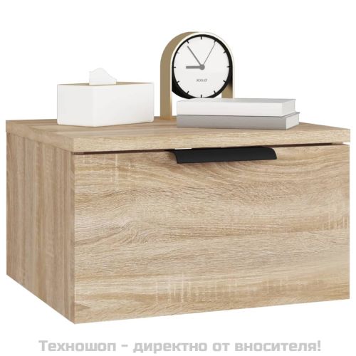 Нощно шкафче за стенен монтаж, сонома дъб, 34x30x20 см