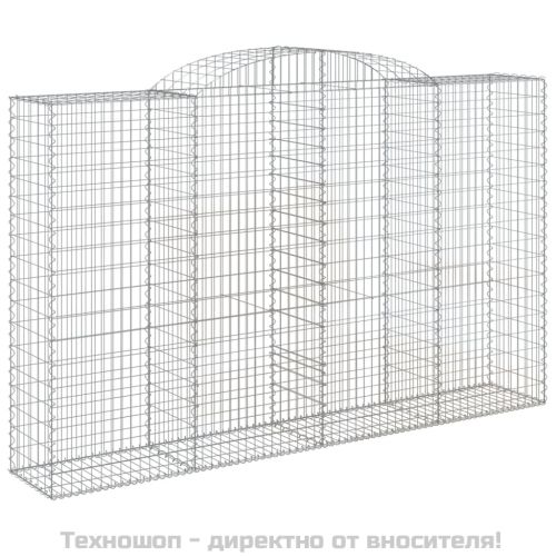 Дъговидна габионна кошница 300x50x180/200 см поцинковано желязо
