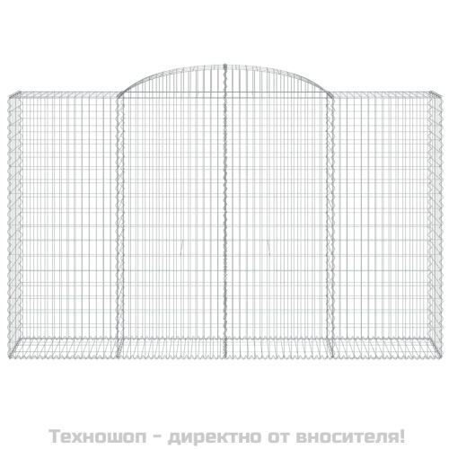 Дъговидна габионна кошница 300x50x180/200 см поцинковано желязо