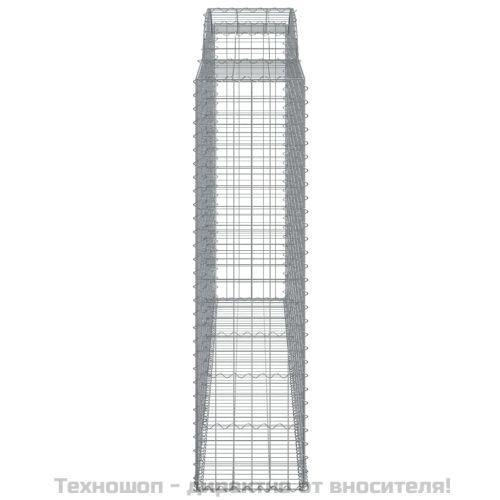 Дъговидна габионна кошница 300x50x180/200 см поцинковано желязо
