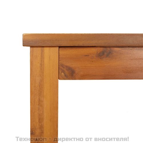 Градинска трапезна маса, 150x90x74 см, акация масив