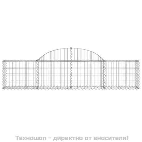Габионни кошници арка 5 бр 200x30x40/60 см поцинковано желязо