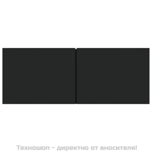 ТB шкафове, 2 бр, черни, 80x30x30 см, инженерно дърво