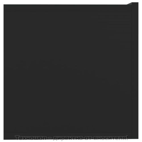 ТB шкафове, 2 бр, черни, 80x30x30 см, инженерно дърво