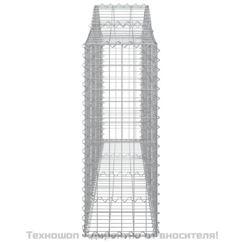 Дъговидна габионна кошница 200x30x80/100 см поцинковано желязо
