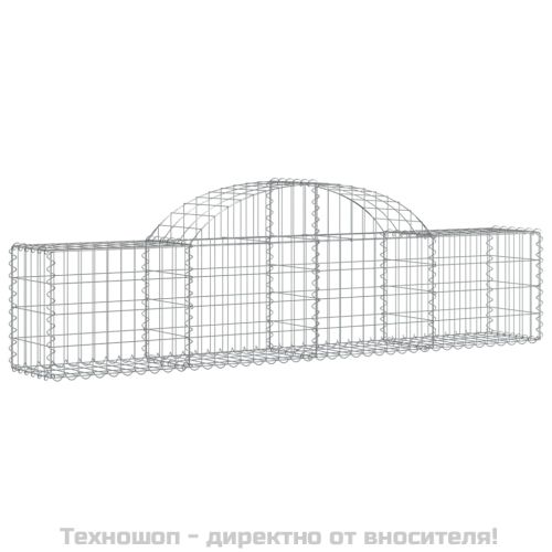 Габионни кошници арка 4 бр 200x30x40/60 см поцинковано желязо