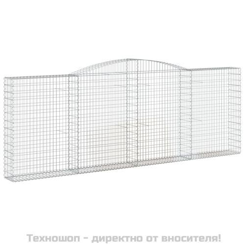 Габионни кошници арка 4 бр 400x30x140/160 см поцинковано желязо