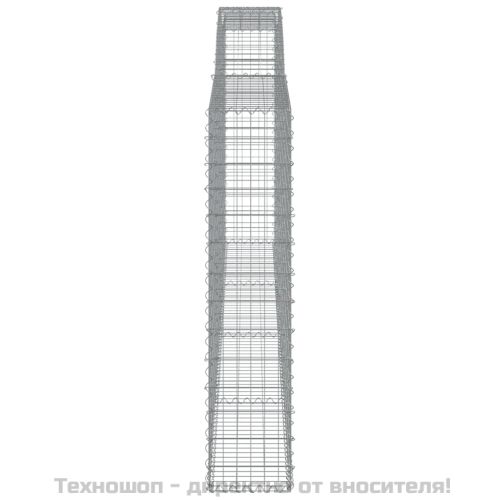 Габионни кошници арка 4 бр 400x30x140/160 см поцинковано желязо