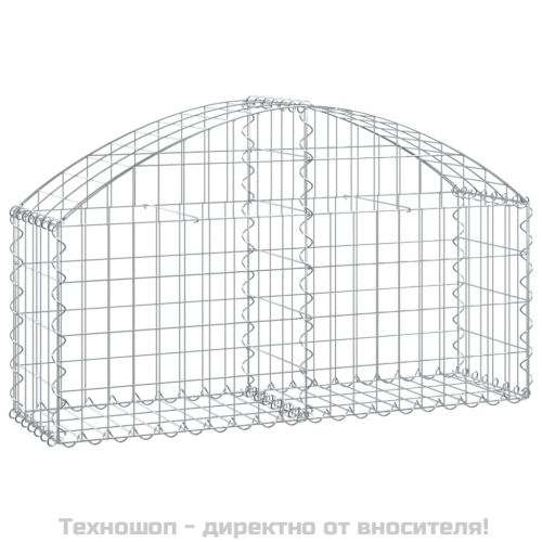 Дъговидна габионна кошница 100x30x40/60 см поцинковано желязо