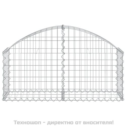 Дъговидна габионна кошница 100x30x40/60 см поцинковано желязо