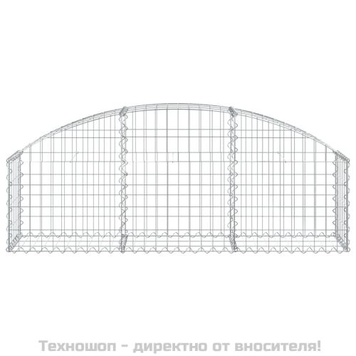 Дъговидна габионна кошница 150x30x40/60 см поцинковано желязо