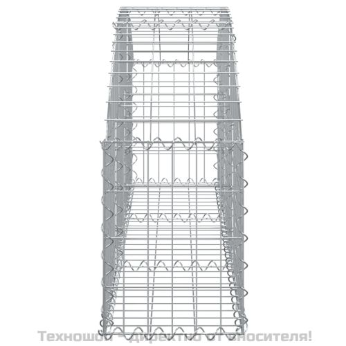 Дъговидна габионна кошница 150x30x40/60 см поцинковано желязо