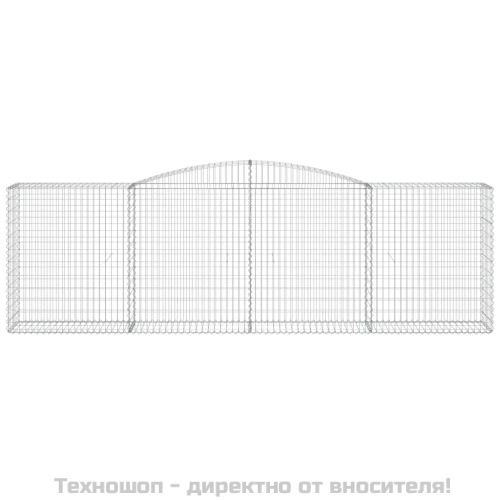 Габионни кошници арка 7 бр 400x50x120/140 см поцинковано желязо