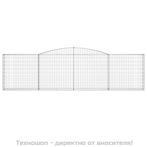 Габионни кошници арка 9 бр 400x30x100/120 см поцинковано желязо