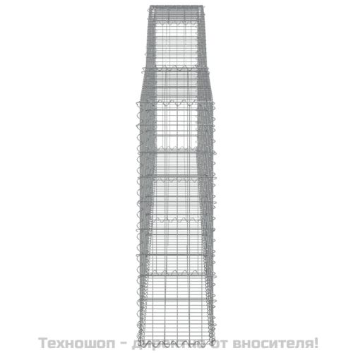 Габионни кошници арка 9 бр 400x30x100/120 см поцинковано желязо