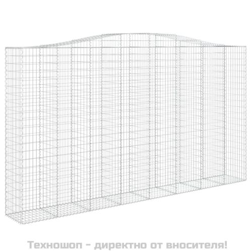 Габионни кошници арка 4 бр 400x50x220/240 см поцинковано желязо