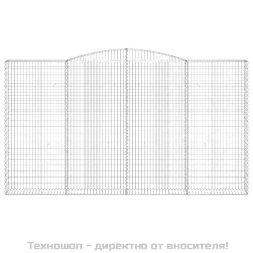 Габионни кошници арка 3 бр 400x30x220/240 см поцинковано желязо