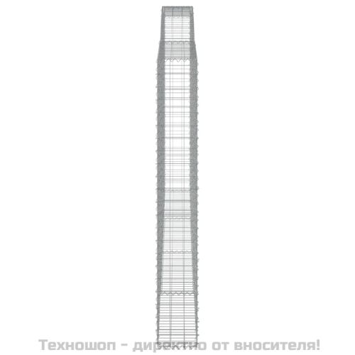 Габионни кошници арка 3 бр 400x30x220/240 см поцинковано желязо