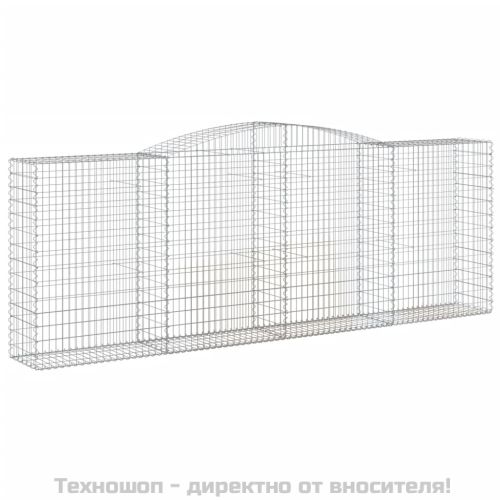 Габионни кошници арка 2 бр 400x50x140/160 см поцинковано желязо
