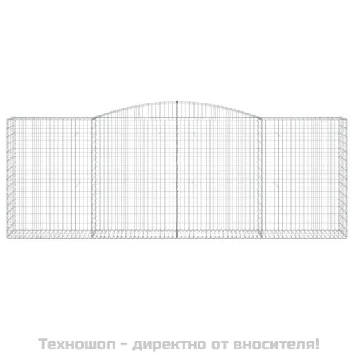 Габионни кошници арка 2 бр 400x50x140/160 см поцинковано желязо