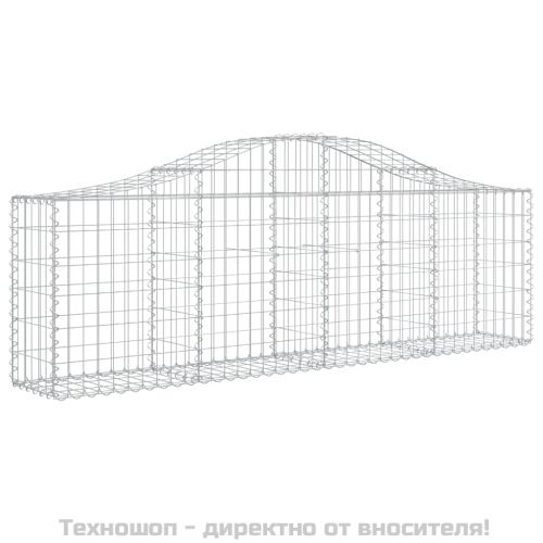 Габионни кошници арка 7 бр 200x30x60/80 см поцинковано желязо