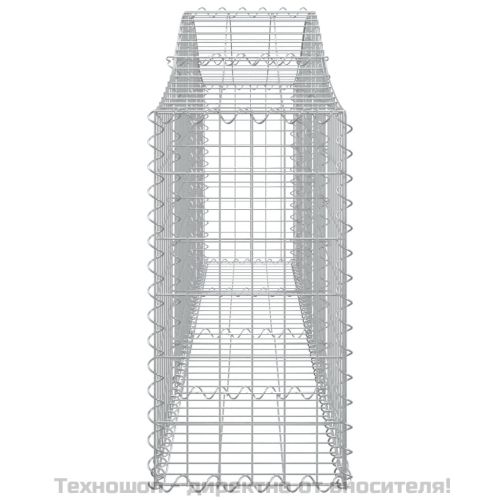Габионни кошници арка 7 бр 200x30x60/80 см поцинковано желязо
