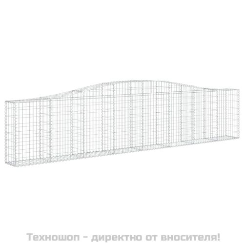 Габионни кошници арка 4 бр 400x30x80/100 см поцинковано желязо