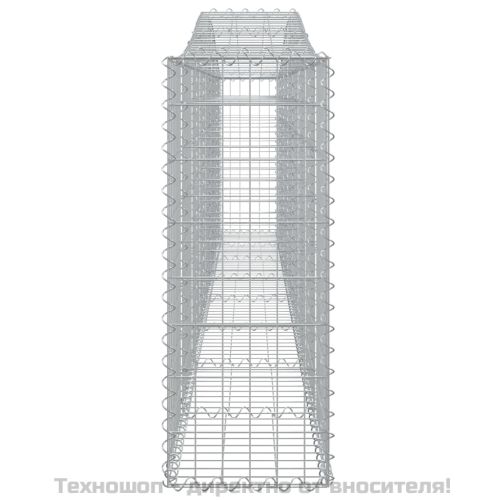 Габионни кошници арка 4 бр 400x30x80/100 см поцинковано желязо