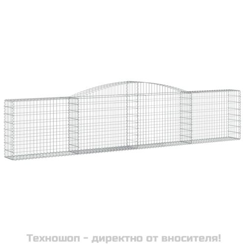 Габионни кошници арка 5 бр 400x30x80/100 см поцинковано желязо
