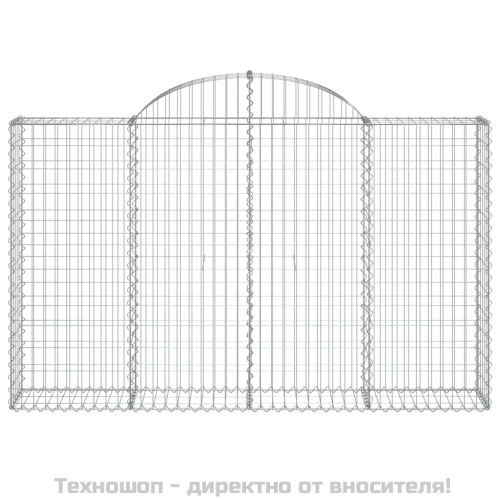Габионни кошници арка 10 бр 200x30x120/140см поцинковано желязо
