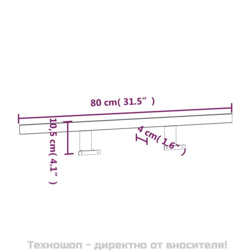 LED лампа за огледало, 13 W, топло бяла, 80 см, 3000 K