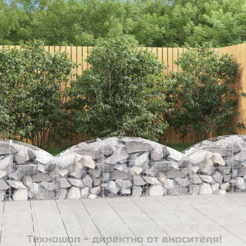 Дъговидна габионна кошница 150x50x40/60 см поцинковано желязо