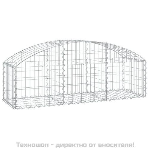 Дъговидна габионна кошница 150x50x40/60 см поцинковано желязо