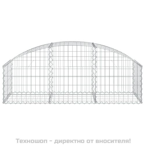 Дъговидна габионна кошница 150x50x40/60 см поцинковано желязо