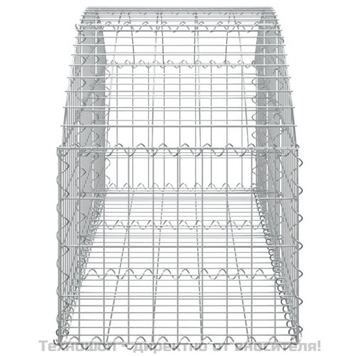 Дъговидна габионна кошница 150x50x40/60 см поцинковано желязо