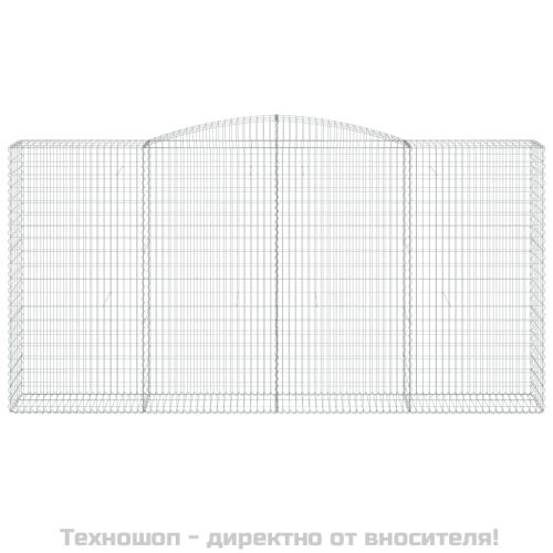 Габионни кошници арка 3 бр 400x50x200/220 см поцинковано желязо