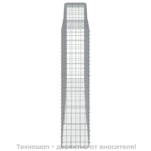 Габионни кошници арка 3 бр 400x50x200/220 см поцинковано желязо
