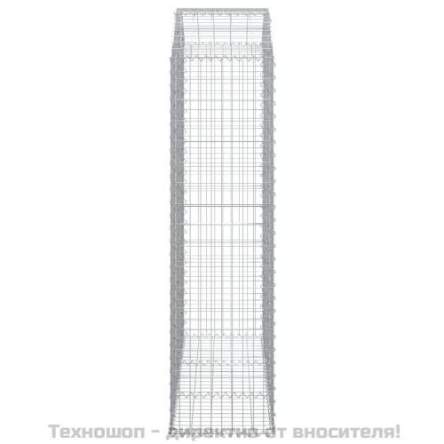 Дъговидна габионна кошница 150x50x180/200 см поцинковано желязо