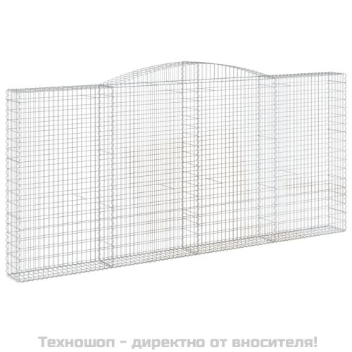 Габионни кошници арка 2 бр 400x30x180/200 см поцинковано желязо