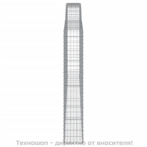 Габионни кошници арка 2 бр 400x30x180/200 см поцинковано желязо