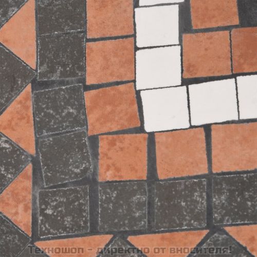 Основа за чадър, теракота и бяло, квадратна, 12 кг