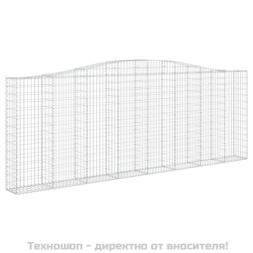 Габионни кошници арка 3 бр 400x30x140/160 см поцинковано желязо