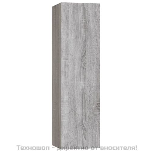Стенен ТВ шкаф, сив сонома, 30,5x30x110 см