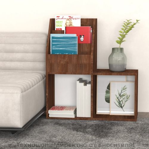 Етажерка за детски книжки, дъб, 71x30x78,5 см, инженерно дърво