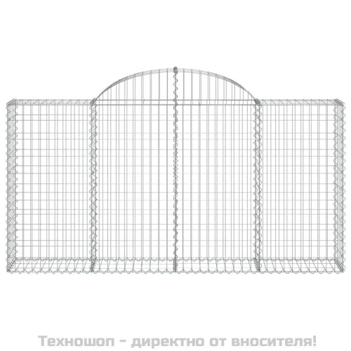 Габионни кошници арка 12 бр 200x30x100/120см поцинковано желязо