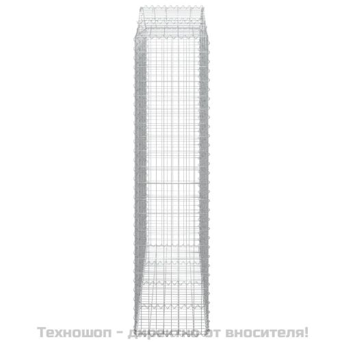 Дъговидна габионна кошница 200x50x200/220 см поцинковано желязо