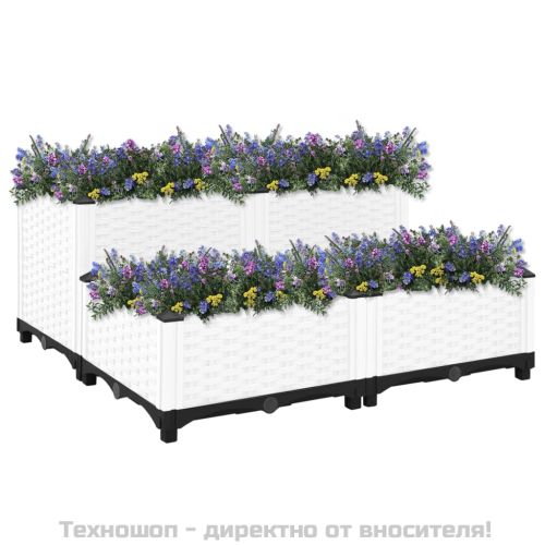 Повдигната леха, 80x80x38 см, полипропилен