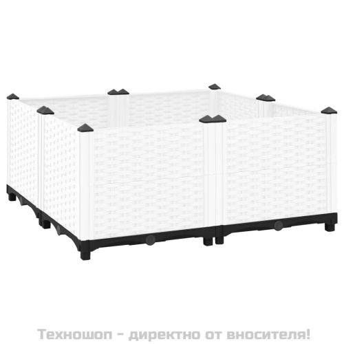 Повдигната леха, 80x80x38 см, полипропилен
